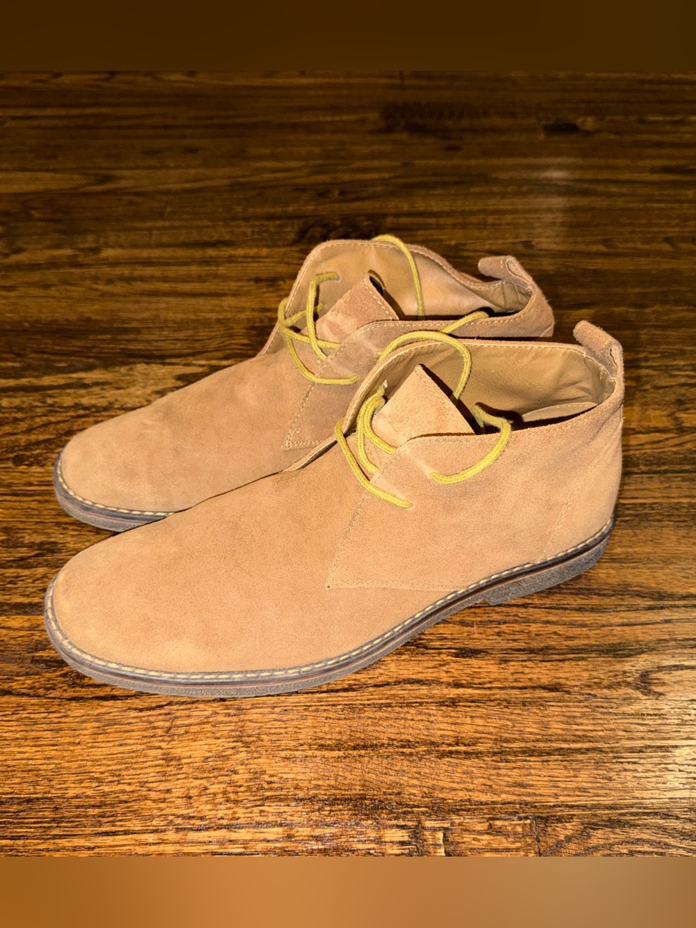 GH Bass “Pearce” Mens 11 D Tan Suede Leather Chukka Desert Boots Brown